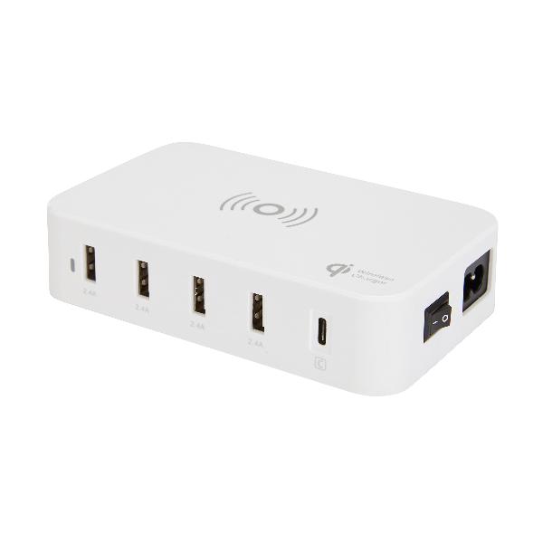HPM USB & Wireless Charging Hub